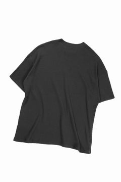 画像をギャラリービューアに読み込む, A.F ARTEFACT OVER SIZE FIT S/S TOP / HONEY COMB WAFFLE KNIT JERSEY (BLACK)