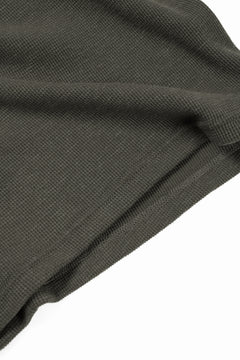 画像をギャラリービューアに読み込む, A.F ARTEFACT REGULAR FIT S/S TOP / WAFFLE KNIT JERSEY (OLIVE)