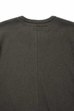 画像をギャラリービューアに読み込む, A.F ARTEFACT REGULAR FIT S/S TOP / WAFFLE KNIT JERSEY (OLIVE)