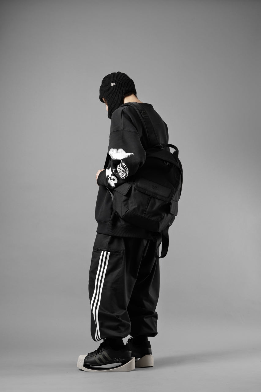 画像をギャラリービューアに読み込む, Y-3 Yohji Yamamoto GRAPHIC CREW SWEAT (BLACK)