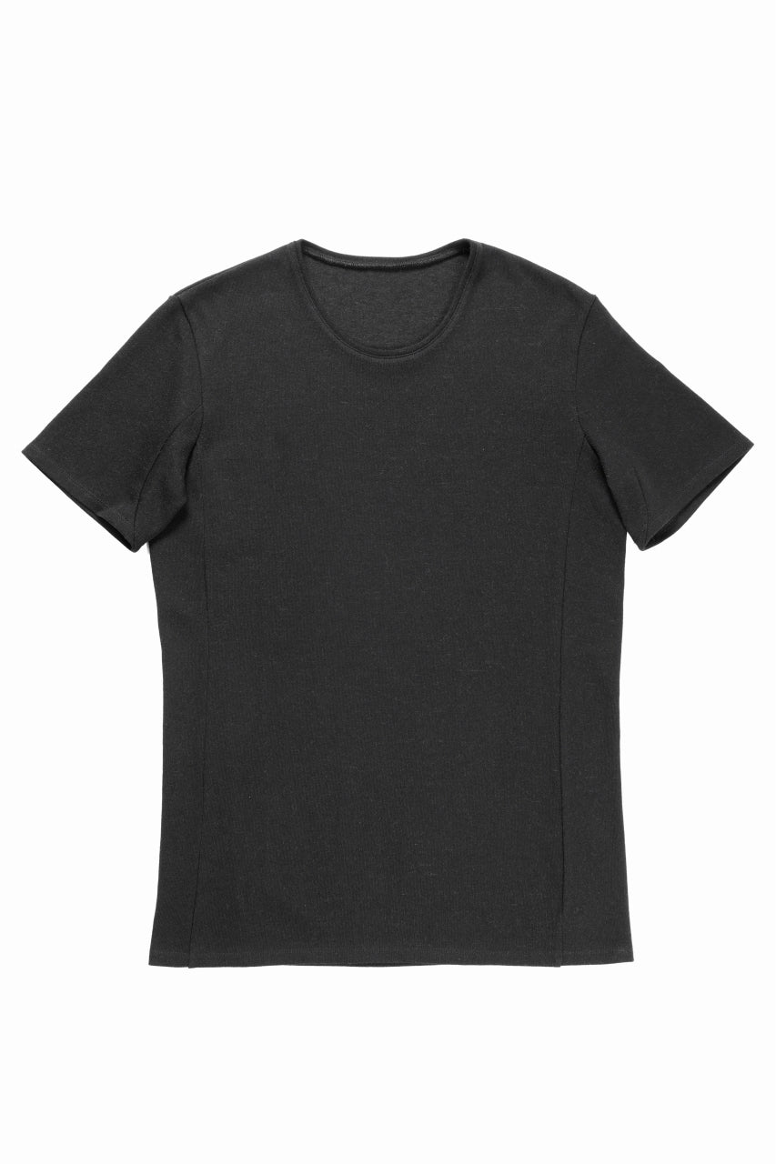 画像をギャラリービューアに読み込む, black crow x LOOM exclusive short sleeve tops / JP paper cotton jersey (BLACK)