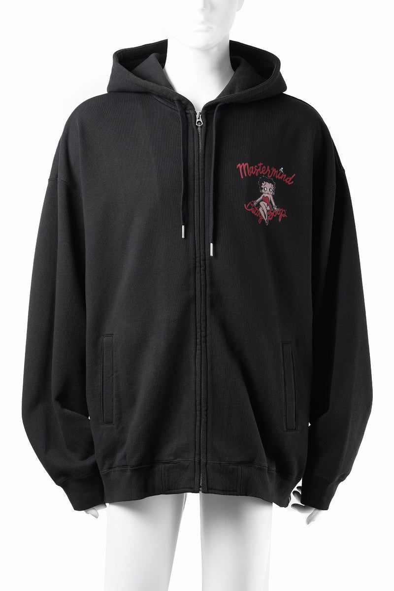MASTERMIND WORLD x BETTY BOOP™︎ ZIP UP HOODIE / BOXY FIT (MULTI