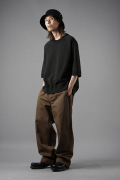 画像をギャラリービューアに読み込む, N/07 exclusive RAGLAN SHORT SLEEVE TOPS / US DRY TERRY (BLACK)