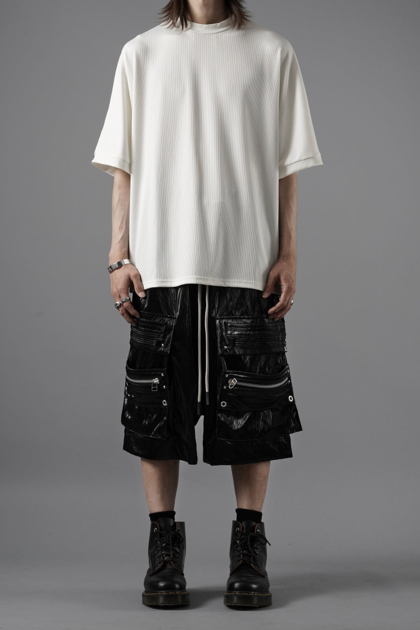 画像をギャラリービューアに読み込む, N/07 DOLMAN SHORT SLEEVE TEE / AQUASUITING THICK RIB (WHITE)