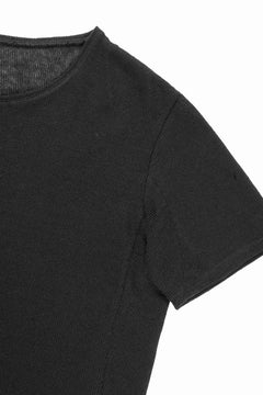 画像をギャラリービューアに読み込む, black crow x LOOM exclusive short sleeve tops / uneven linen jersey (BLACK)