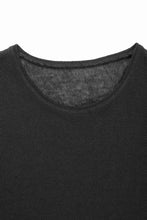 画像をギャラリービューアに読み込む, black crow x LOOM exclusive short sleeve tops / uneven linen jersey (BLACK)