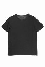 画像をギャラリービューアに読み込む, black crow x LOOM exclusive short sleeve tops / uneven linen jersey (BLACK)