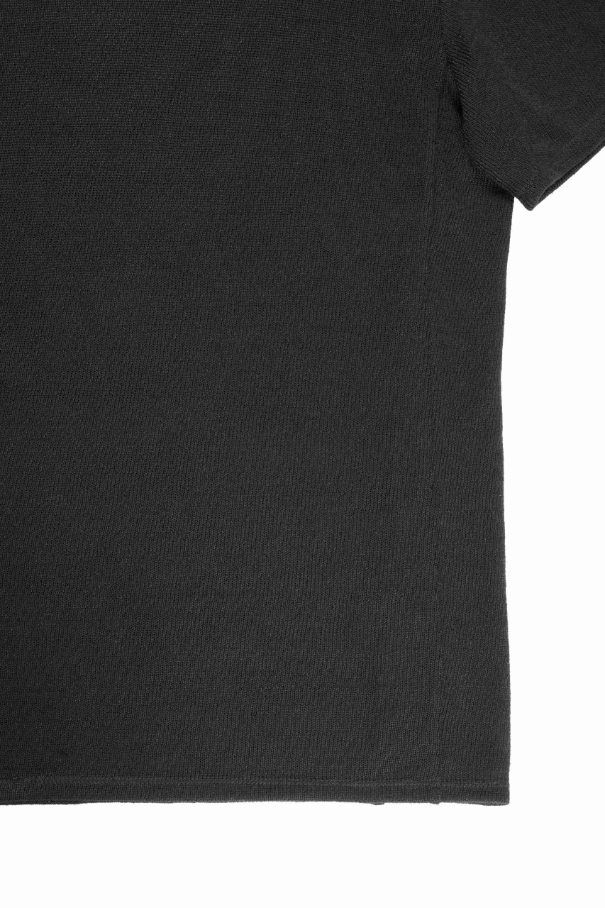画像をギャラリービューアに読み込む, black crow x LOOM exclusive short sleeve tops / uneven linen jersey (BLACK)