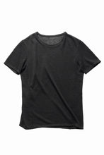 画像をギャラリービューアに読み込む, black crow x LOOM exclusive short sleeve tops / uneven linen jersey (BLACK)