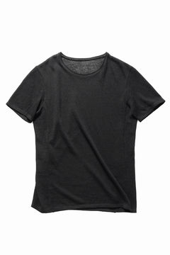 画像をギャラリービューアに読み込む, black crow x LOOM exclusive short sleeve tops / uneven linen jersey (BLACK)