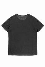 画像をギャラリービューアに読み込む, black crow x LOOM exclusive short sleeve tops / uneven linen jersey (BLACK)