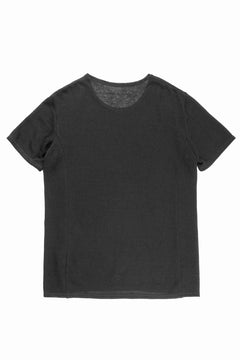 画像をギャラリービューアに読み込む, black crow x LOOM exclusive short sleeve tops / uneven linen jersey (BLACK)