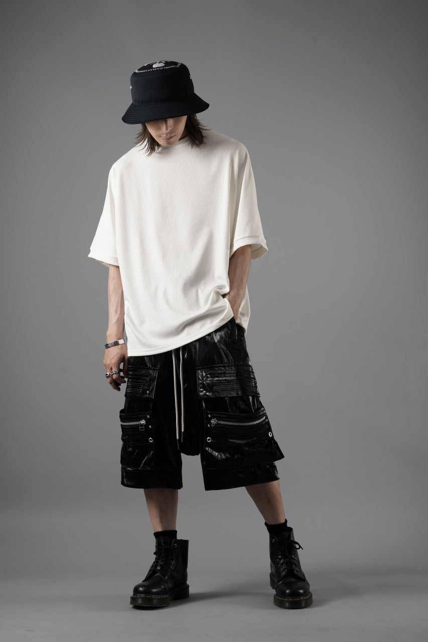 画像をギャラリービューアに読み込む, N/07 DOLMAN SHORT SLEEVE TEE / AQUASUITING THICK RIB (WHITE)