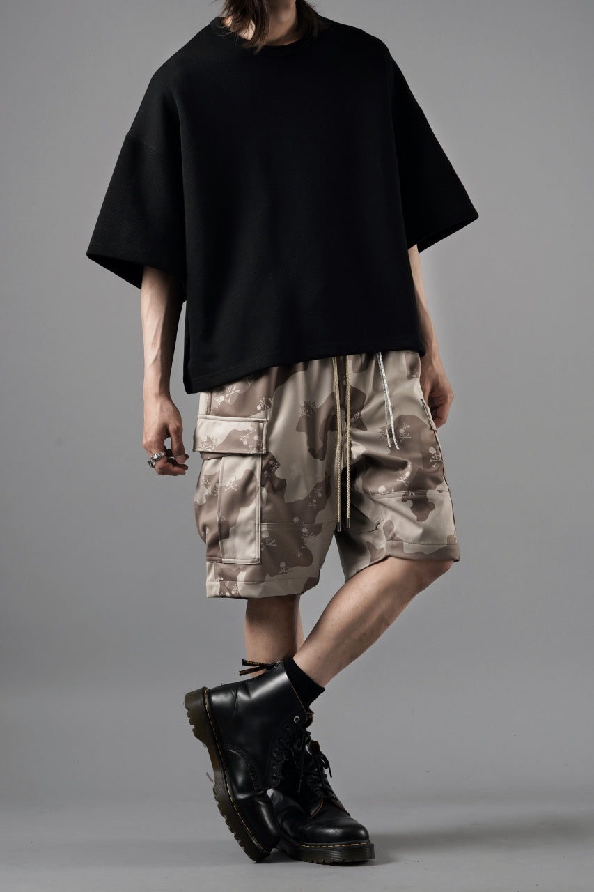 画像をギャラリービューアに読み込む, N/07 OVERSIZE TOP / RIBBED CARDBOARD KNIT JERSEY (BLACK)