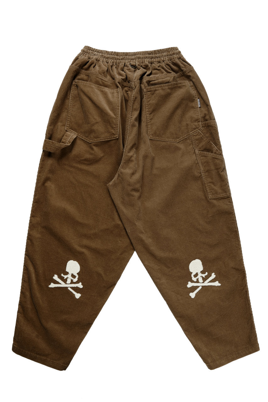 Load image into Gallery viewer, mastermind JAPAN WIDE CORDUROY PAINTER PANTS (CAMEL)