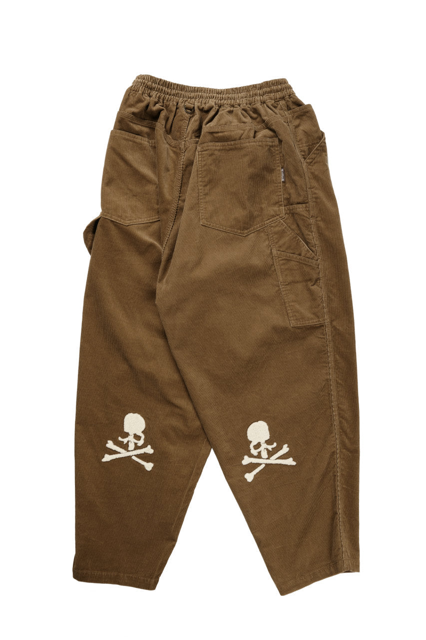 Load image into Gallery viewer, mastermind JAPAN WIDE CORDUROY PAINTER PANTS (CAMEL)