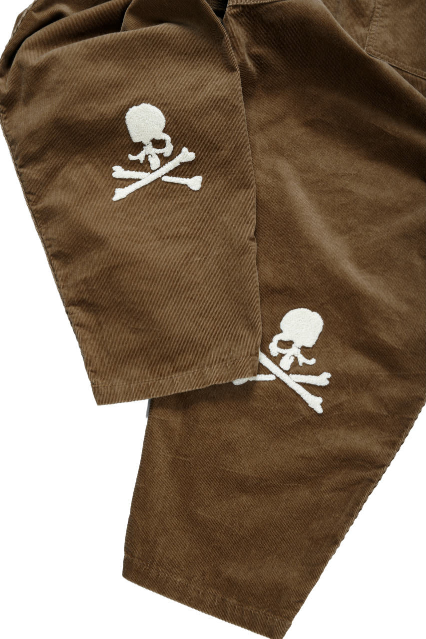 Load image into Gallery viewer, mastermind JAPAN WIDE CORDUROY PAINTER PANTS (CAMEL)