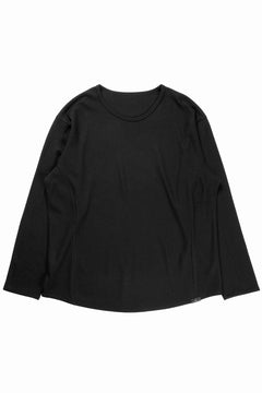 画像をギャラリービューアに読み込む, CAPERTICA SOLID L/S TEE / SUPER 140s WASHABLE WOOL MW_JERSEY (BLACK)