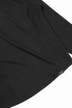 画像をギャラリービューアに読み込む, CAPERTICA SOLID L/S TEE / SUPER 140s WASHABLE WOOL MW_JERSEY (BLACK)