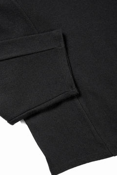 画像をギャラリービューアに読み込む, CAPERTICA SOLID L/S TEE / SUPER 140s WASHABLE WOOL MW_JERSEY (BLACK)