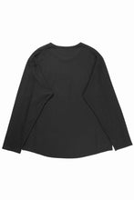 画像をギャラリービューアに読み込む, CAPERTICA SOLID L/S TEE / SUPER 140s WASHABLE WOOL MW_JERSEY (BLACK)