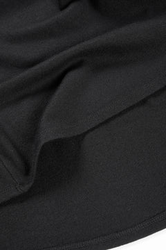 画像をギャラリービューアに読み込む, CAPERTICA SOLID L/S TEE / SUPER 140s WASHABLE WOOL MW_JERSEY (BLACK)