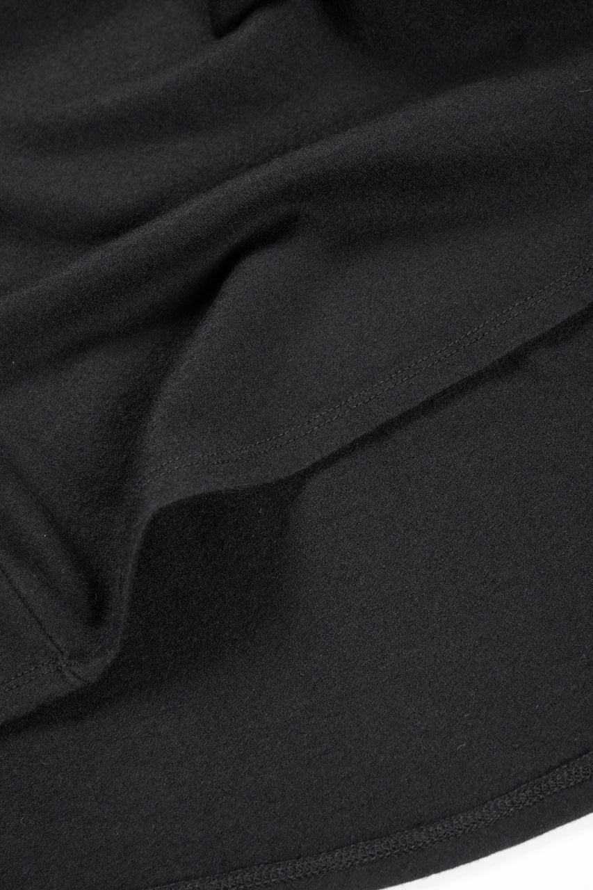 画像をギャラリービューアに読み込む, CAPERTICA SOLID L/S TEE / SUPER 140s WASHABLE WOOL MW_JERSEY (BLACK)