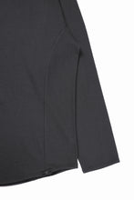 画像をギャラリービューアに読み込む, CAPERTICA SOLID L/S TEE / SUPER 140s WASHABLE WOOL MW_JERSEY (CARBON GRAY)