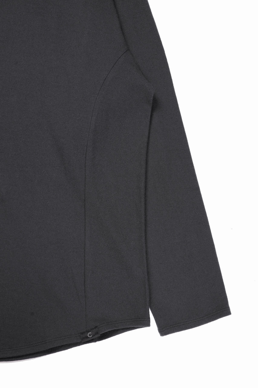 画像をギャラリービューアに読み込む, CAPERTICA SOLID L/S TEE / SUPER 140s WASHABLE WOOL MW_JERSEY (CARBON GRAY)