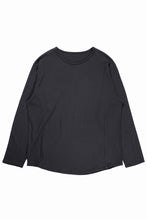 画像をギャラリービューアに読み込む, CAPERTICA SOLID L/S TEE / SUPER 140s WASHABLE WOOL MW_JERSEY (CARBON GRAY)