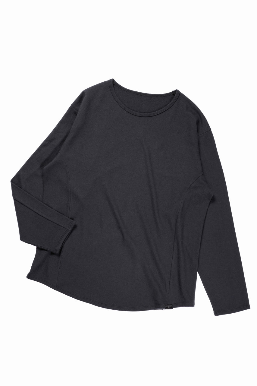 画像をギャラリービューアに読み込む, CAPERTICA SOLID L/S TEE / SUPER 140s WASHABLE WOOL MW_JERSEY (CARBON GRAY)
