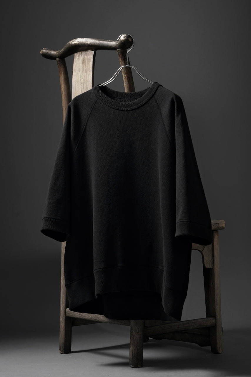画像をギャラリービューアに読み込む, N/07 exclusive RAGLAN SHORT SLEEVE TOPS / US DRY TERRY (BLACK)