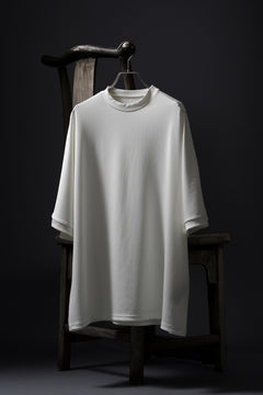 画像をギャラリービューアに読み込む, N/07 DOLMAN SHORT SLEEVE TEE / AQUASUITING THICK RIB (WHITE)