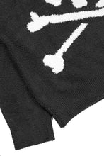 Load image into Gallery viewer, MASTERMIND WORLD LOUNGE FULL-ZIP HOODIE / SOFTLY BOA FLEECE (BLACK x WHITE)