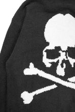 Load image into Gallery viewer, MASTERMIND WORLD LOUNGE FULL-ZIP HOODIE / SOFTLY BOA FLEECE (BLACK x WHITE)