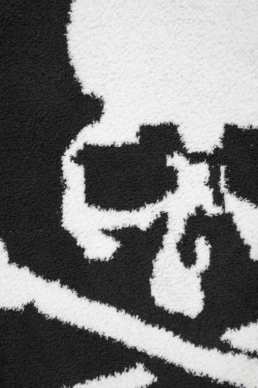 Load image into Gallery viewer, MASTERMIND WORLD LOUNGE FULL-ZIP HOODIE / SOFTLY BOA FLEECE (BLACK x WHITE)