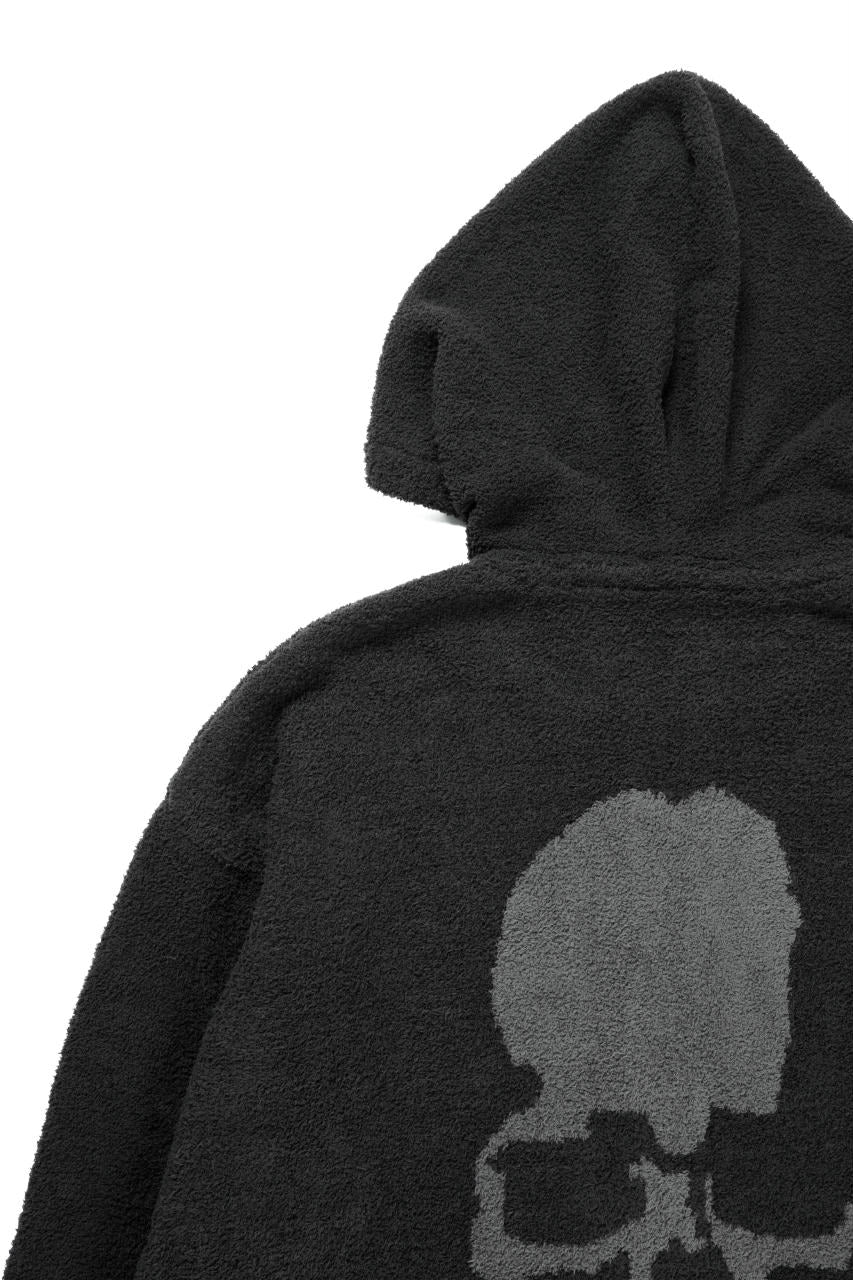 Load image into Gallery viewer, MASTERMIND WORLD LOUNGE FULL-ZIP HOODIE / SOFTLY BOA FLEECE (BLACK x CHARCOAL)
