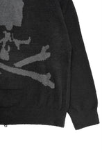 Load image into Gallery viewer, MASTERMIND WORLD LOUNGE FULL-ZIP HOODIE / SOFTLY BOA FLEECE (BLACK x CHARCOAL)