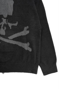 Load image into Gallery viewer, MASTERMIND WORLD LOUNGE FULL-ZIP HOODIE / SOFTLY BOA FLEECE (BLACK x CHARCOAL)