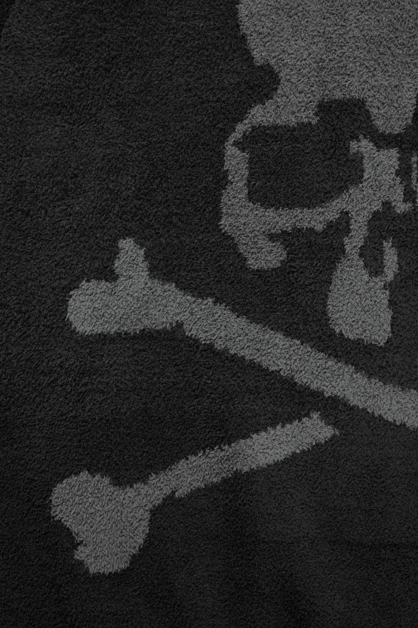 Load image into Gallery viewer, MASTERMIND WORLD LOUNGE FULL-ZIP HOODIE / SOFTLY BOA FLEECE (BLACK x CHARCOAL)