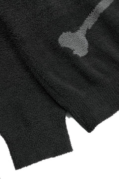 Load image into Gallery viewer, MASTERMIND WORLD LOUNGE FULL-ZIP HOODIE / SOFTLY BOA FLEECE (BLACK x CHARCOAL)