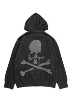 Load image into Gallery viewer, MASTERMIND WORLD LOUNGE FULL-ZIP HOODIE / SOFTLY BOA FLEECE (BLACK x CHARCOAL)