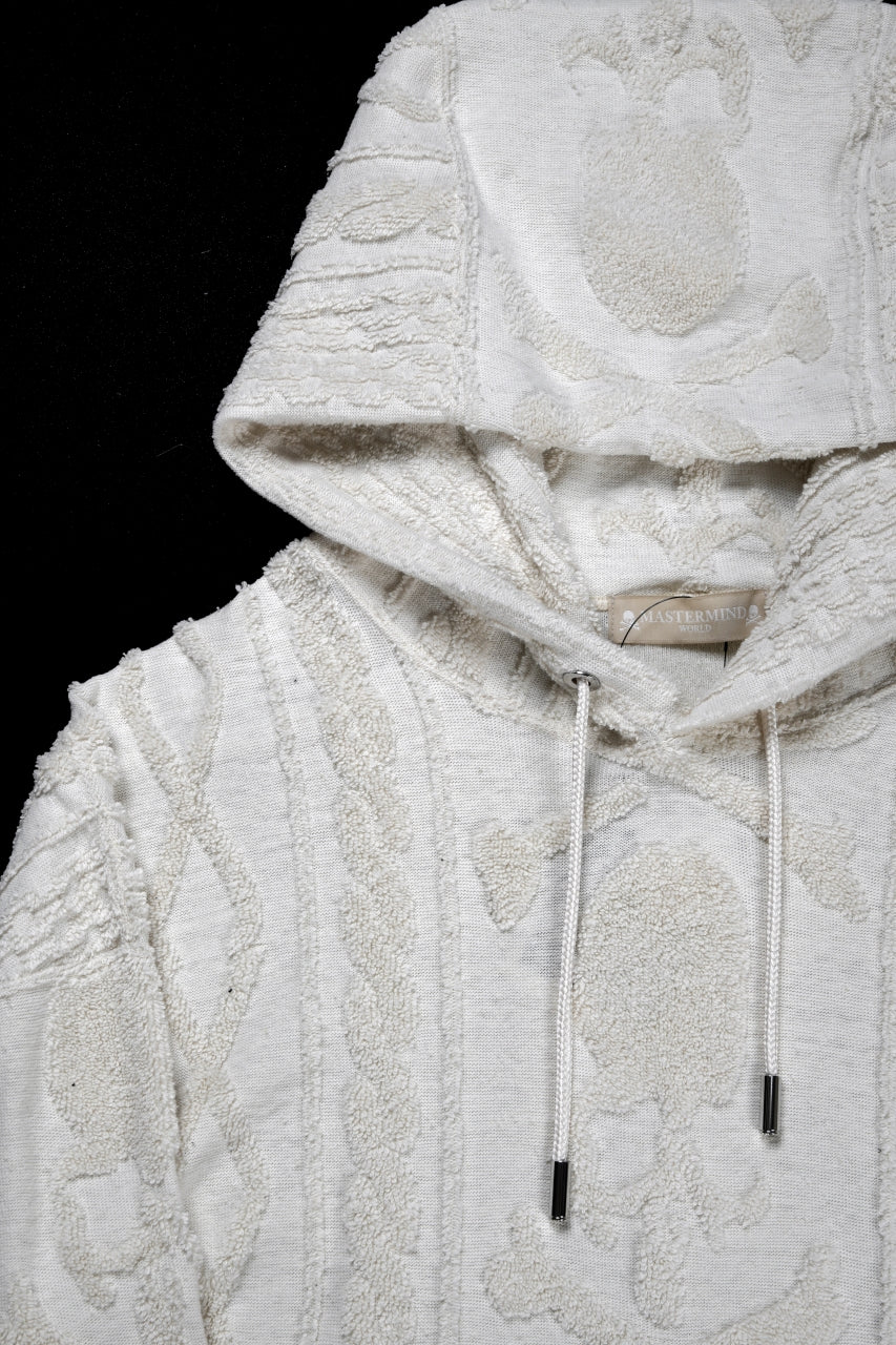 Load image into Gallery viewer, MASTERMIND WORLD OG ARAN HOODIE (IVORY)