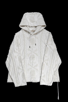 Load image into Gallery viewer, MASTERMIND WORLD OG ARAN HOODIE (IVORY)
