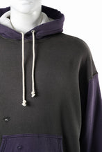画像をギャラリービューアに読み込む, FULLCOUNT FADING DOUBLE FACE SWEAT HOODIE (EGG PLANT x BLACK)