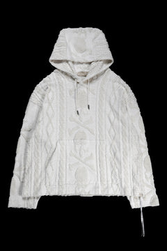 Load image into Gallery viewer, MASTERMIND WORLD OG ARAN HOODIE (IVORY)