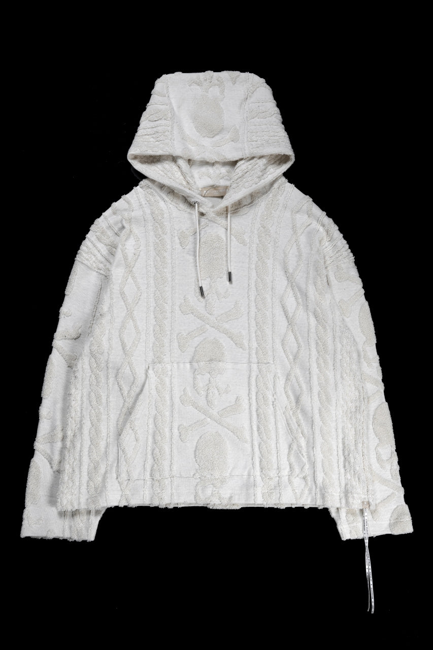 Load image into Gallery viewer, MASTERMIND WORLD OG ARAN HOODIE (IVORY)