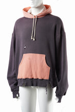 画像をギャラリービューアに読み込む, FULLCOUNT FADING DOUBLE FACE SWEAT HOODIE (EGG PLANT x PINK)