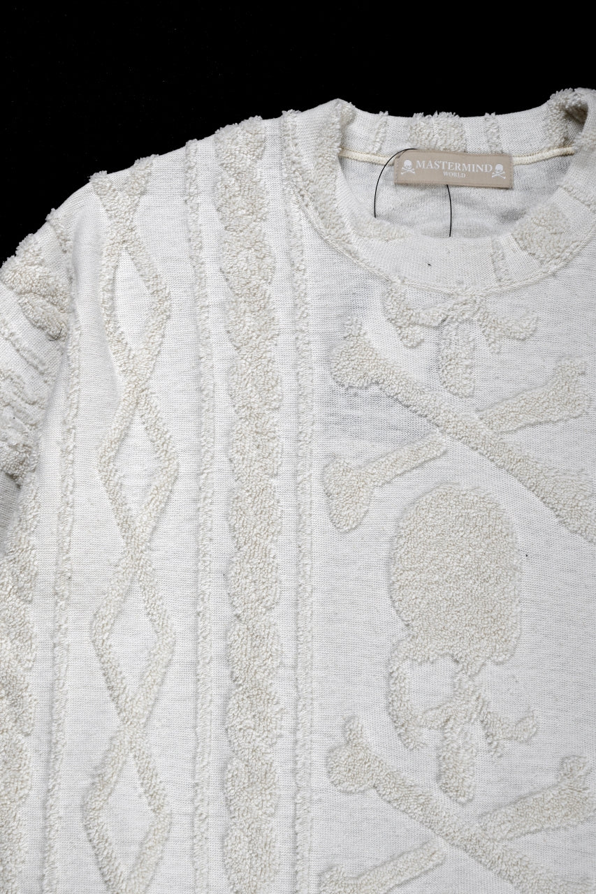 Load image into Gallery viewer, MASTERMIND WORLD OG ARAN SWEAT SHIRT (IVORY)