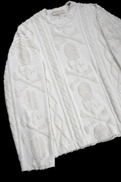 Load image into Gallery viewer, MASTERMIND WORLD OG ARAN SWEAT SHIRT (IVORY)